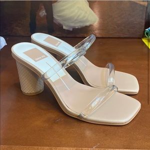 Dolce vita nude block heels